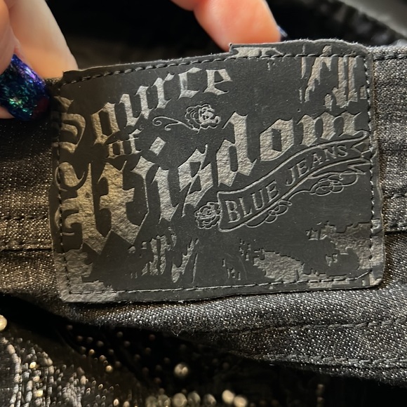 Torrid Source of Wisdom Plus Size Black Denim Skinny Jeans - Picture 5 of 6